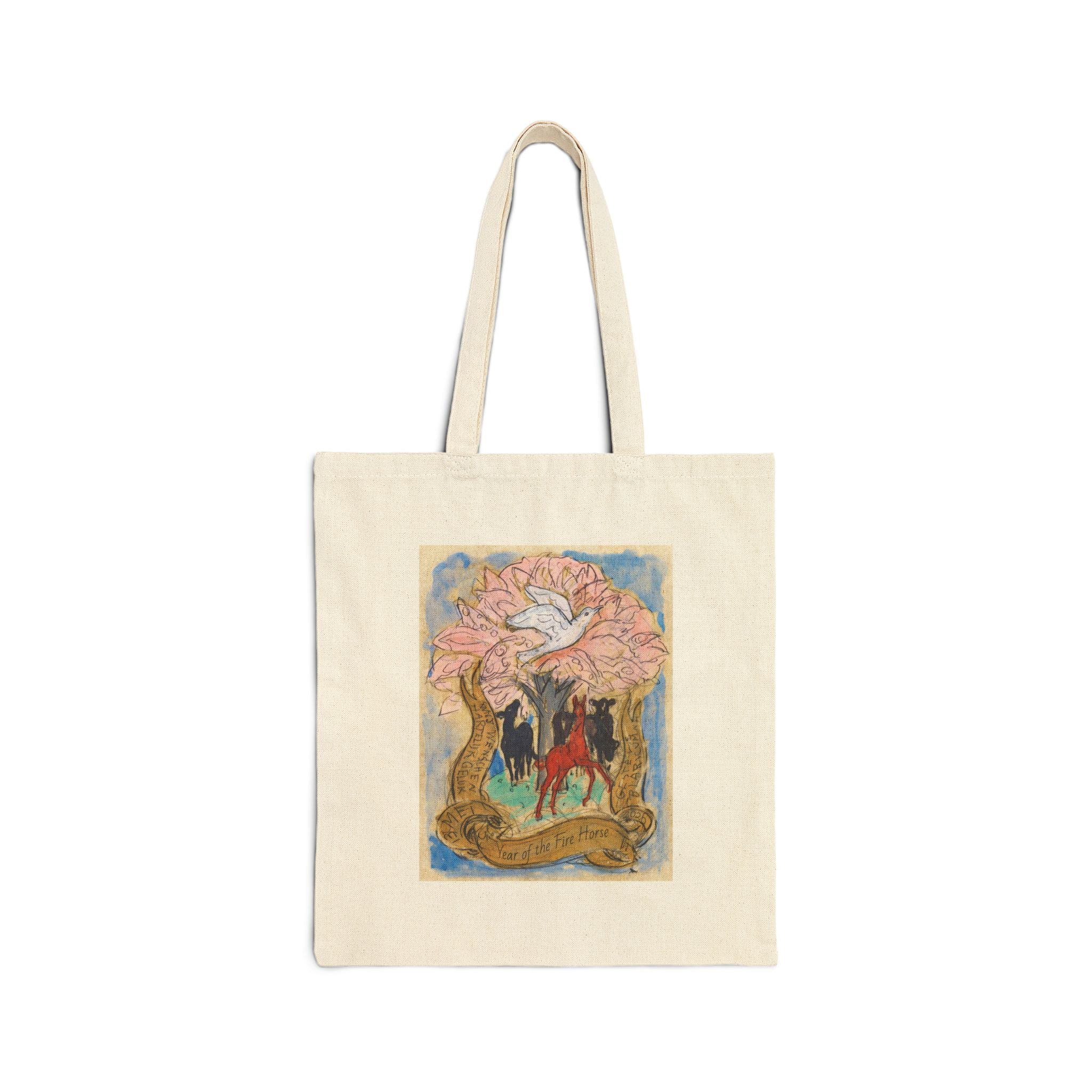 Canvas Tote Bag for Year of the Fire Horse