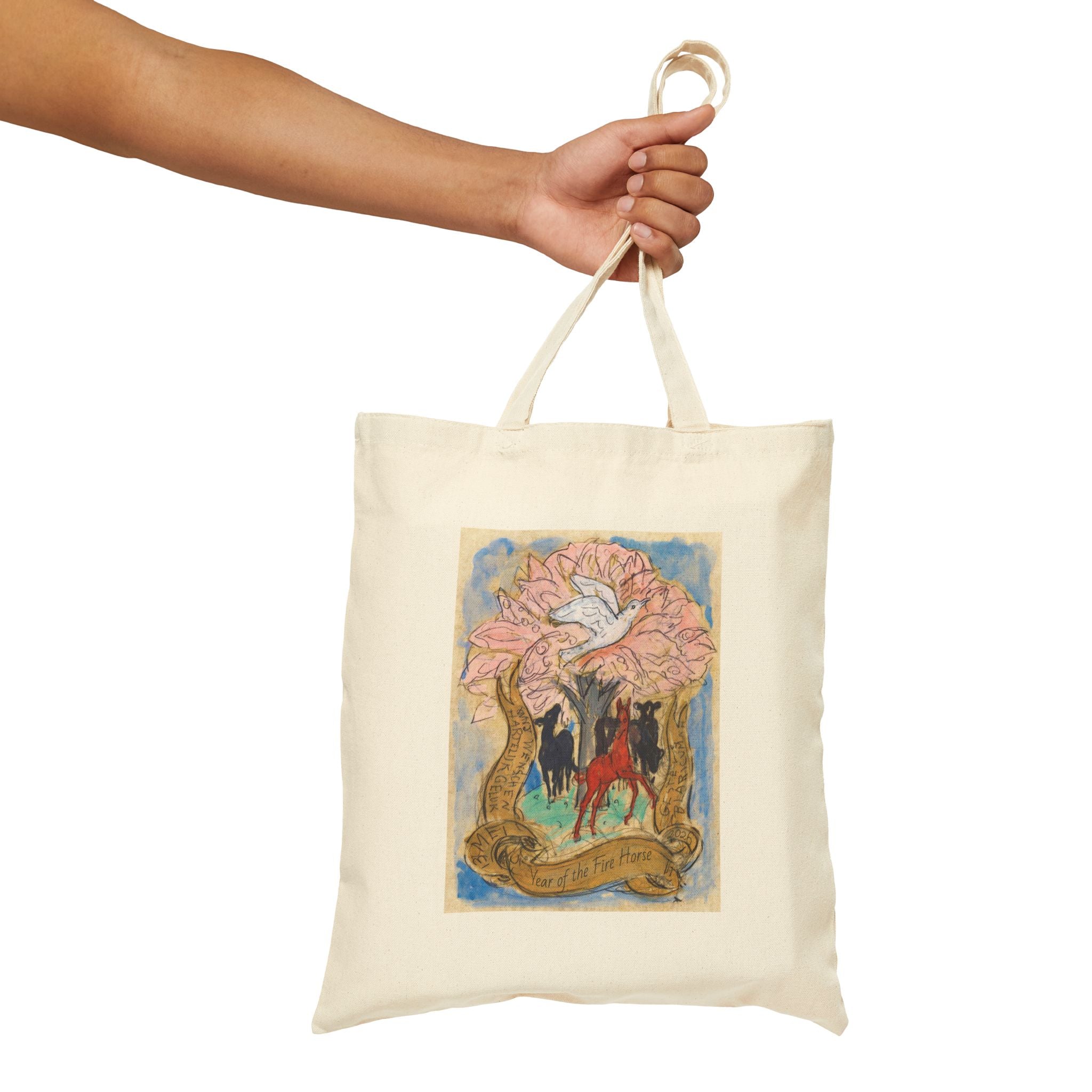 Canvas Tote Bag for Year of the Fire Horse