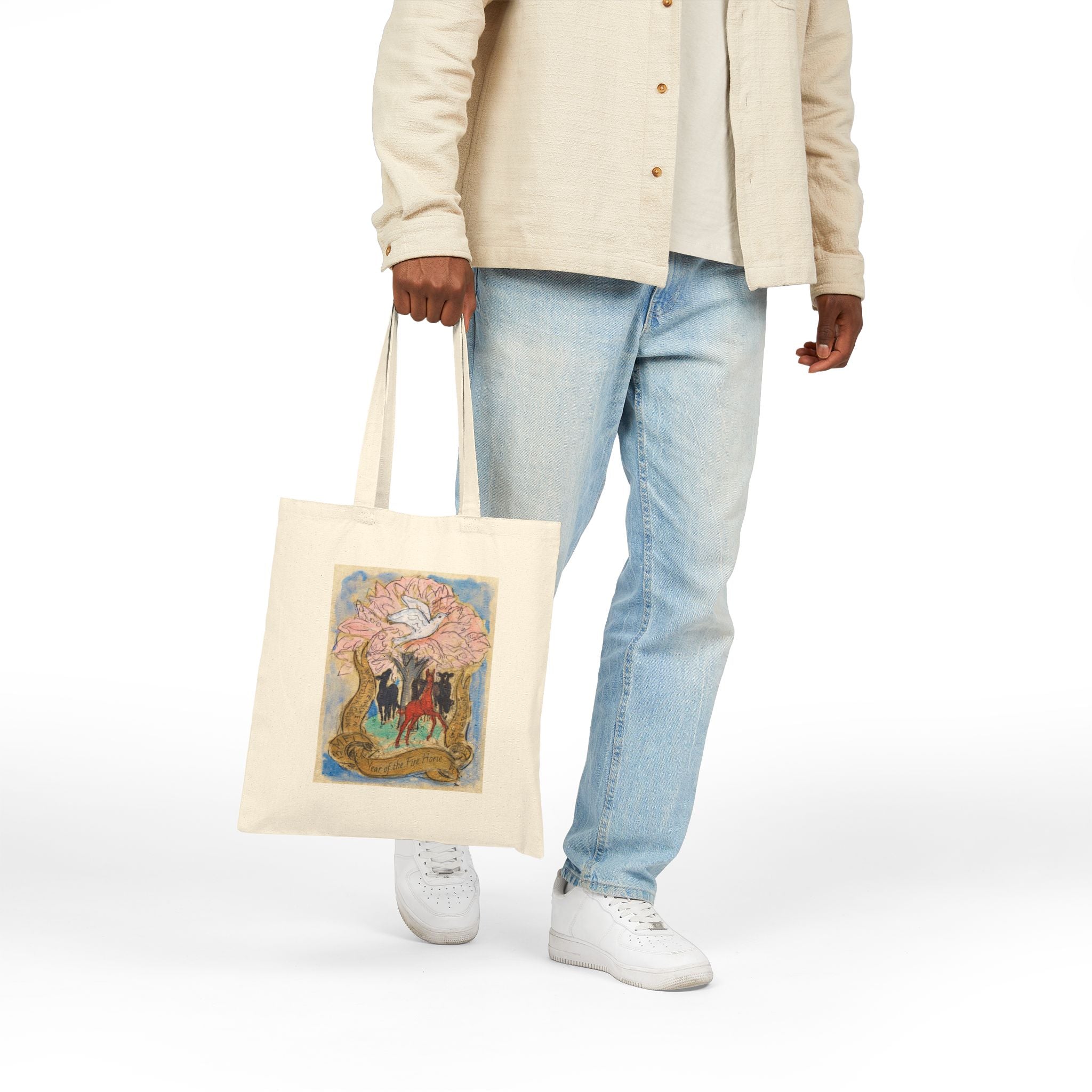 Canvas Tote Bag for Year of the Fire Horse